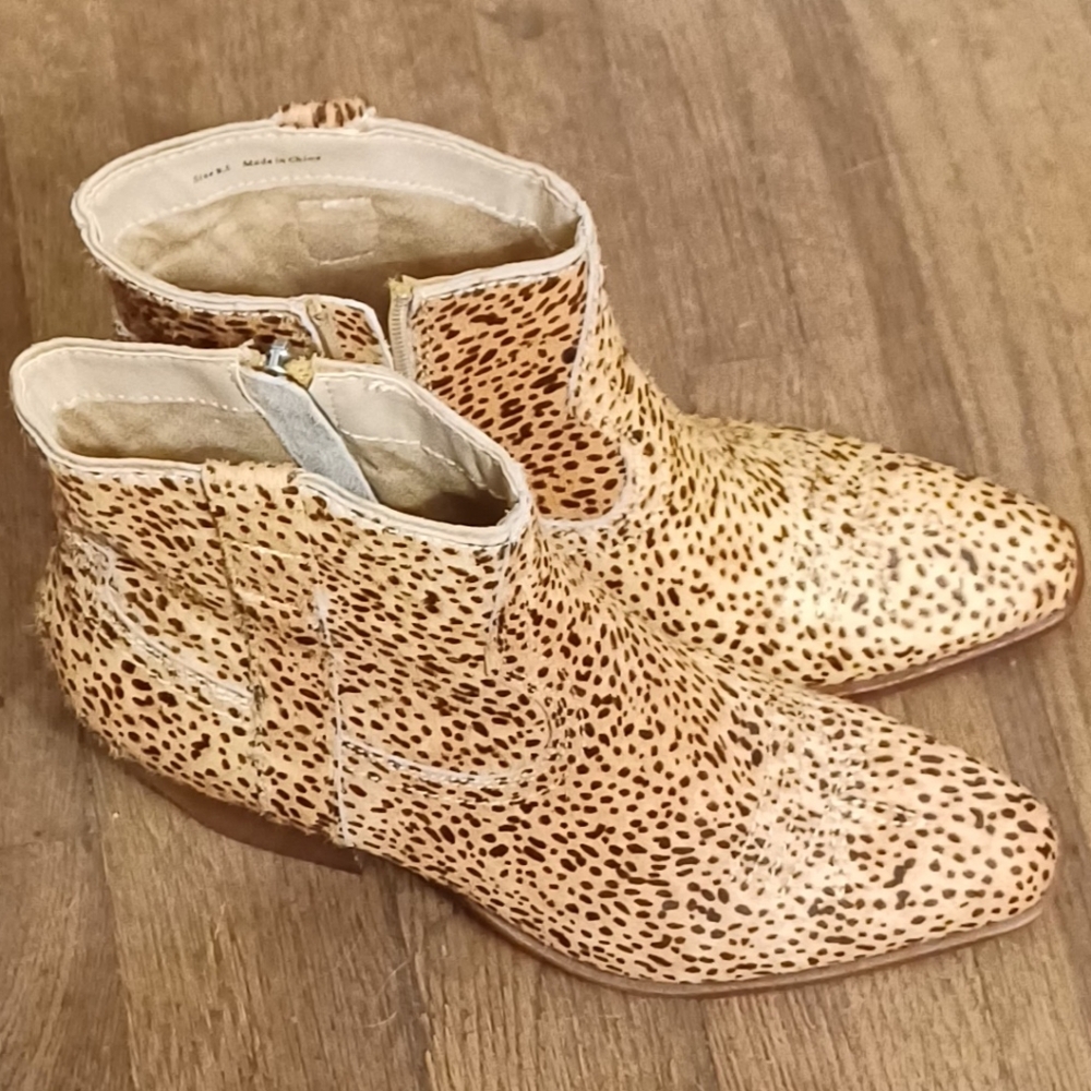 Leopard Print Silma Ankle Booties